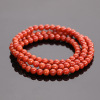 Red bracelet made from antique material, cheongsam wax agate, retro pendant