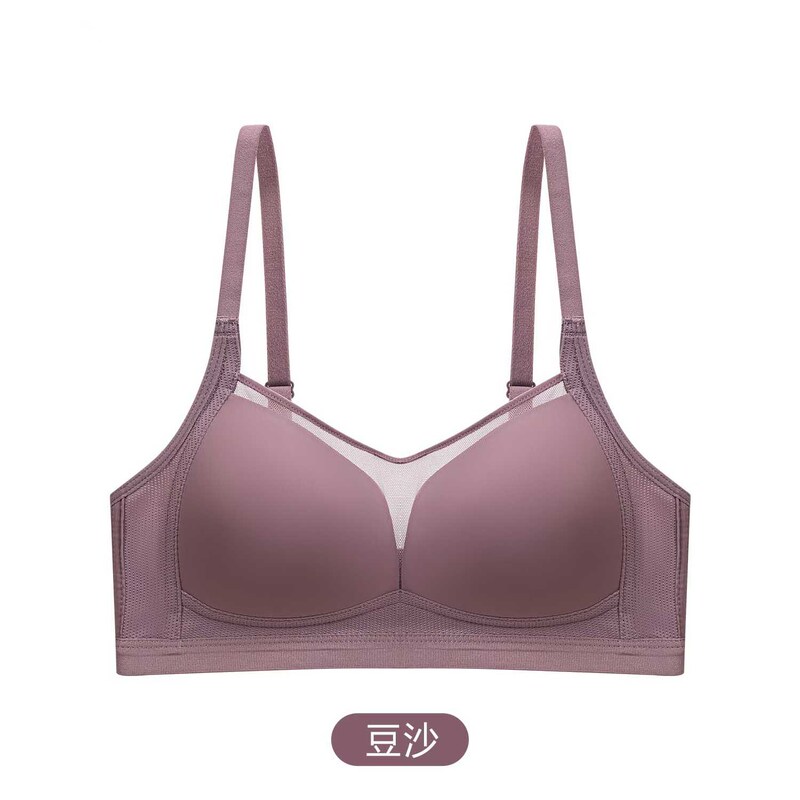 2025夏季跨境新品无钢圈舒适薄款无痕内衣大胸显小上托聚拢文胸|undefined