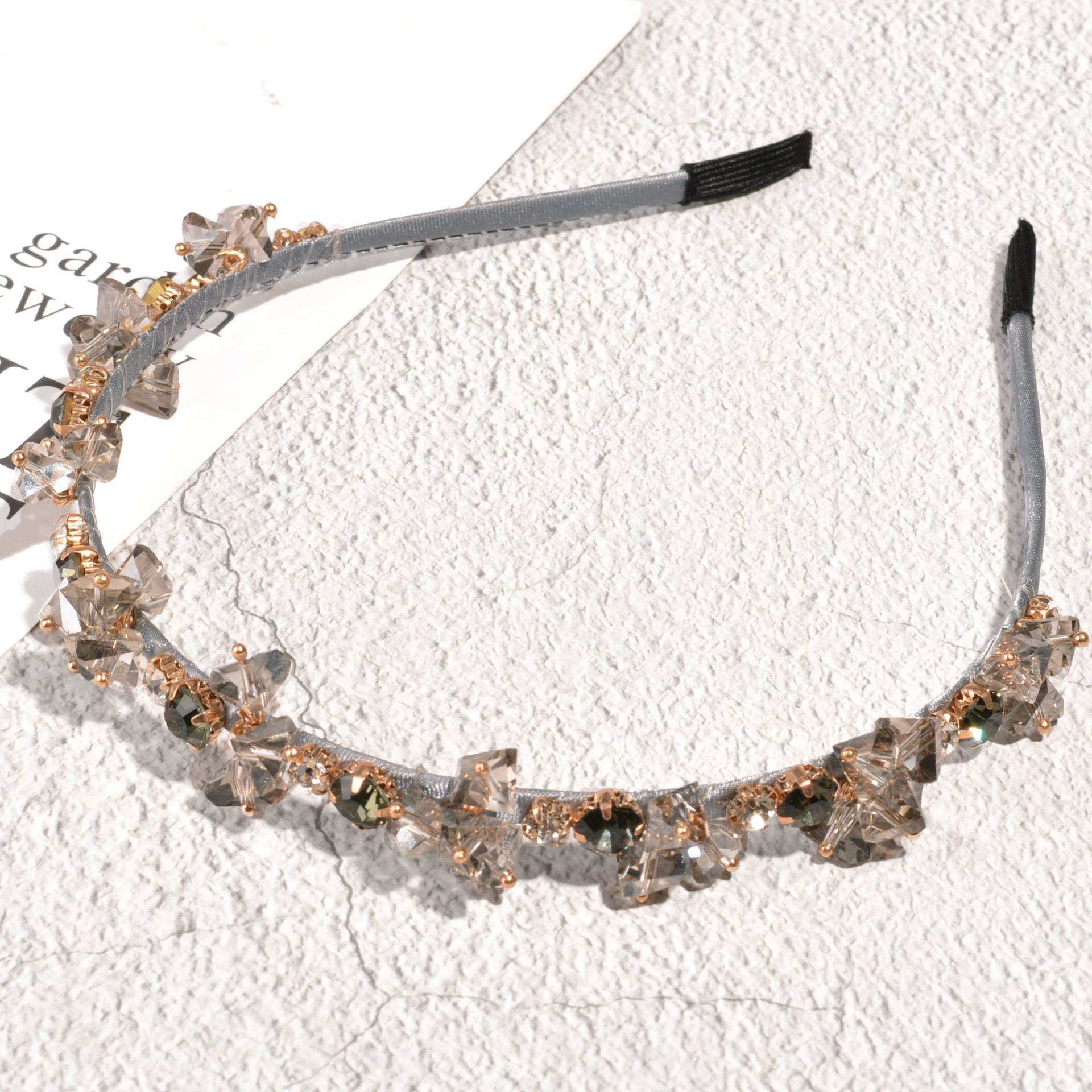 Diamond Design Baroque Rhinestone Fashion Geometric Headband