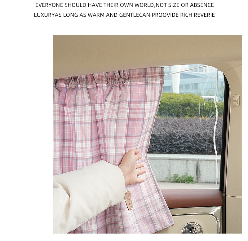 Car Sunshade Fabric Bear Car Side Window Blind Cute Children's Car Sunscreen Insulation Sunshade