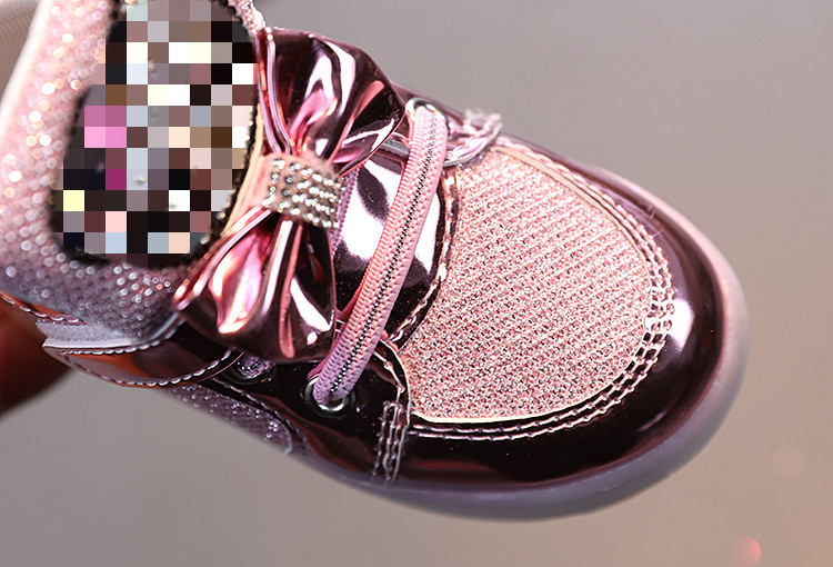 Lasten vilkkuvat kengät Urheilukengät Prinsessakengät strassit Hengittävät Kevyet Kengät_voghion.com