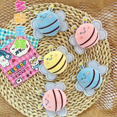 新しいネットレッド新製品カラフルな小さな蜂カラフルな子供靴と靴下アクセサリーガールハートヘアピン頭飾り人形