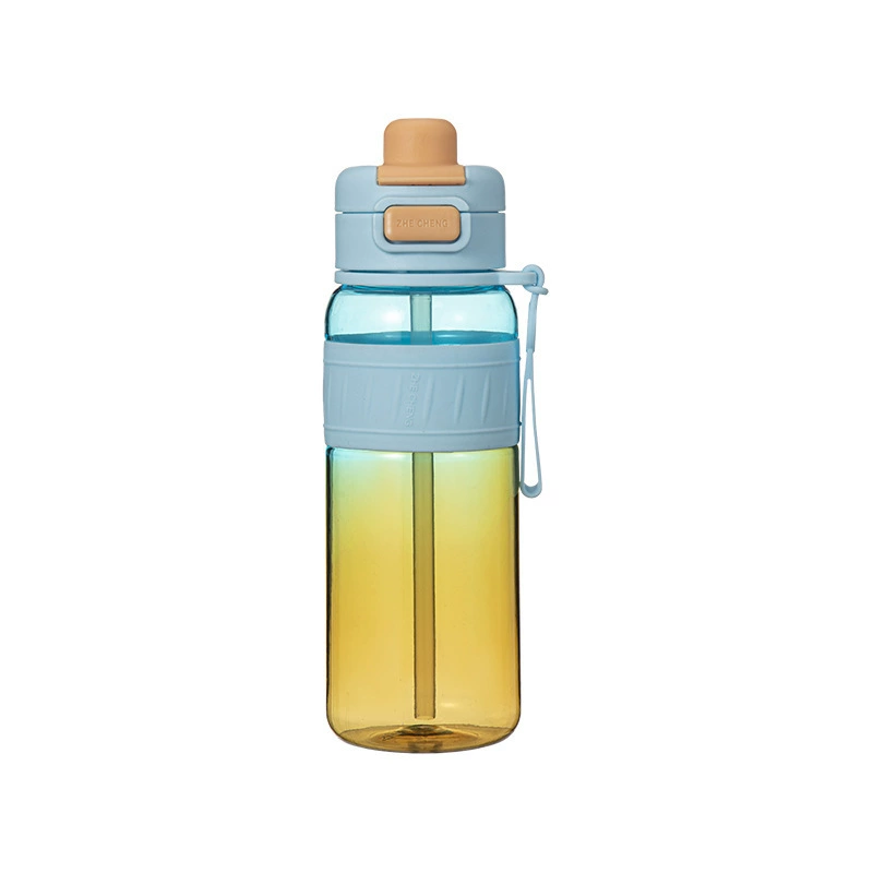 Plastic capacious high quality handheld sports bottle, Birthday gift