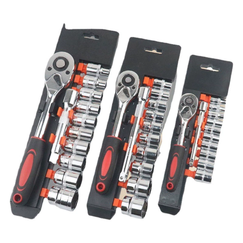 Хлопочный ключ полный набор инструментов для ремонта домашнего быстрого храпового ключа кронштейн набор оборудования