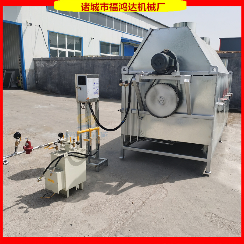 封闭式方形鸡鸭肠炼油锅 自动出渣的燃气动物油脂炸油锅