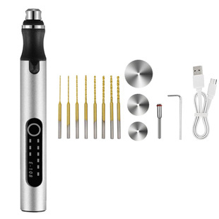 Cross-border 3-speed mini grinder E108 wireless charging mini electric grinding pen engraving polishing drilling 13PC