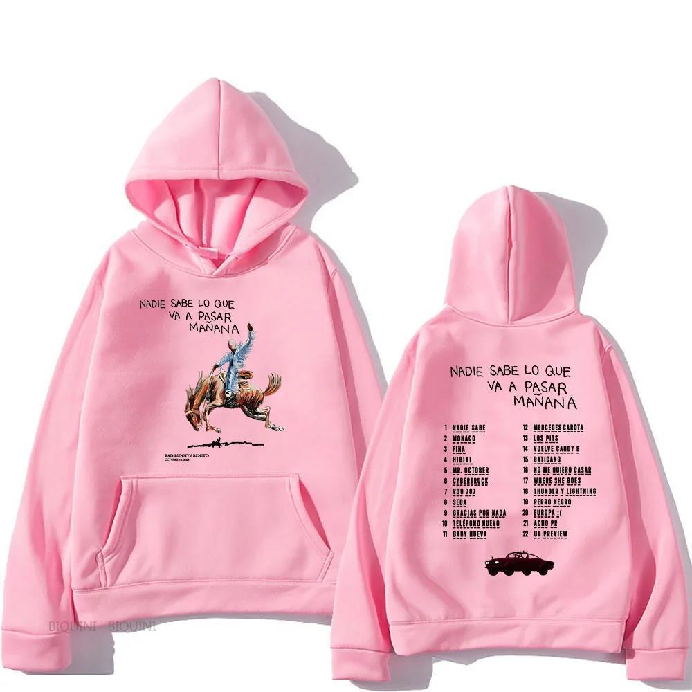 Bad Bunny RIP Hoodies Men/Women Clothing Sudaderas Album Nad
