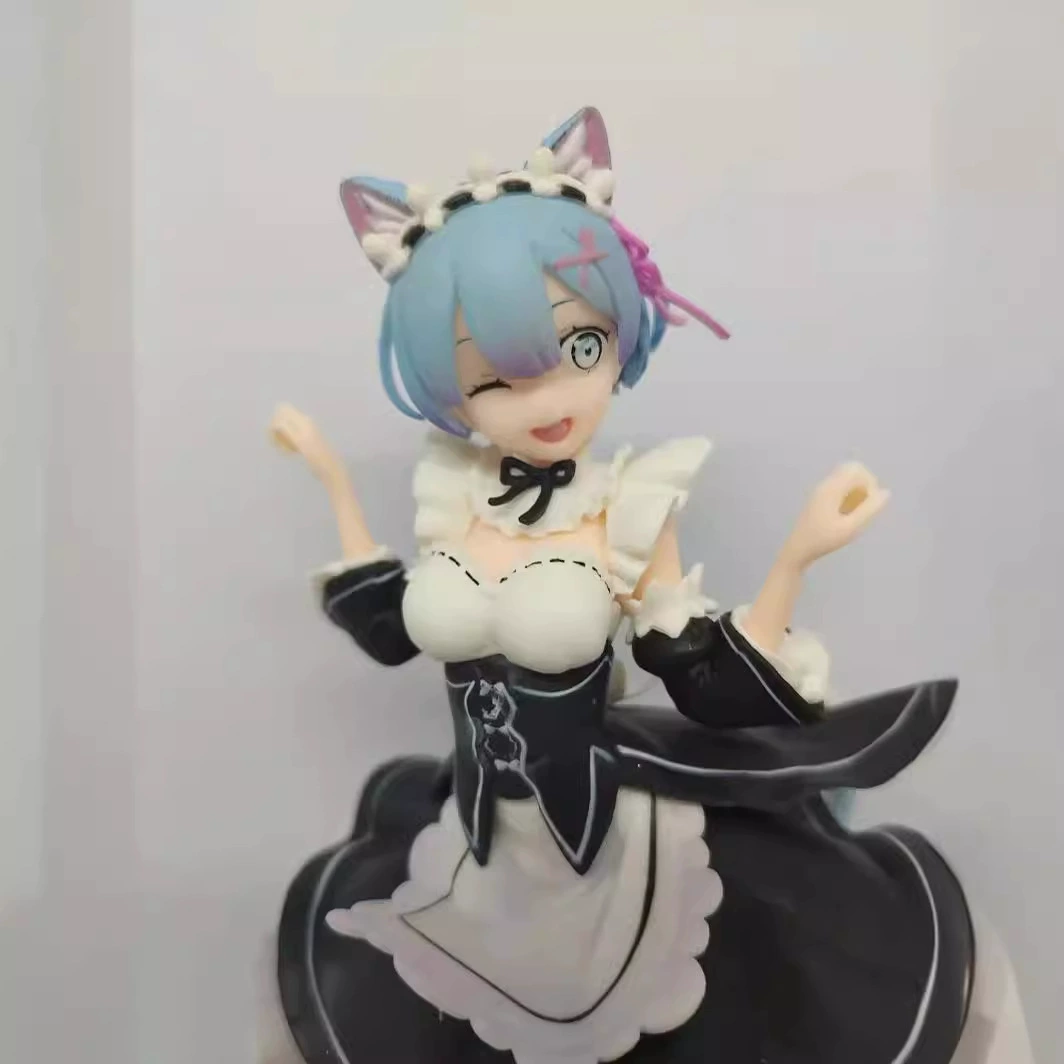Re:Zero Starting Life in Another World Котики уши Rem статуя модель кукла украшение коробочная фигура
