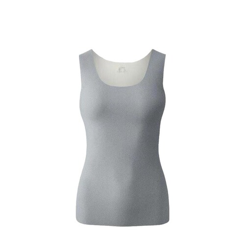 New double-sided brushed thermal vest for women in autumn and winter round neck seamless sleeveless inner thermal bottoming shirt German velvet underwear