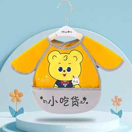 儿童无袖围兜吃饭防水防脏罩衣薄款宝宝夏季婴幼儿围嘴罩衫口水巾