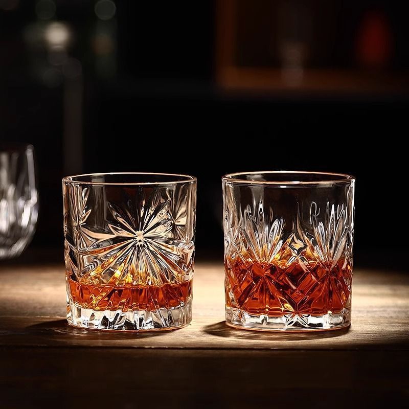 Vaso de whisky de cristal de copa de vino de estilo europeo copa de vidrio de copa de vino vino de copa de vino de bar fábrica