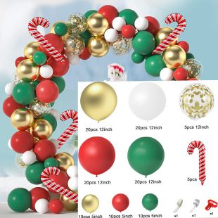Cross-border New Christmas Balloon suit Snowman Old Man Decoration Balloon Bar Shopping Mall Background Wall Layout Balloon