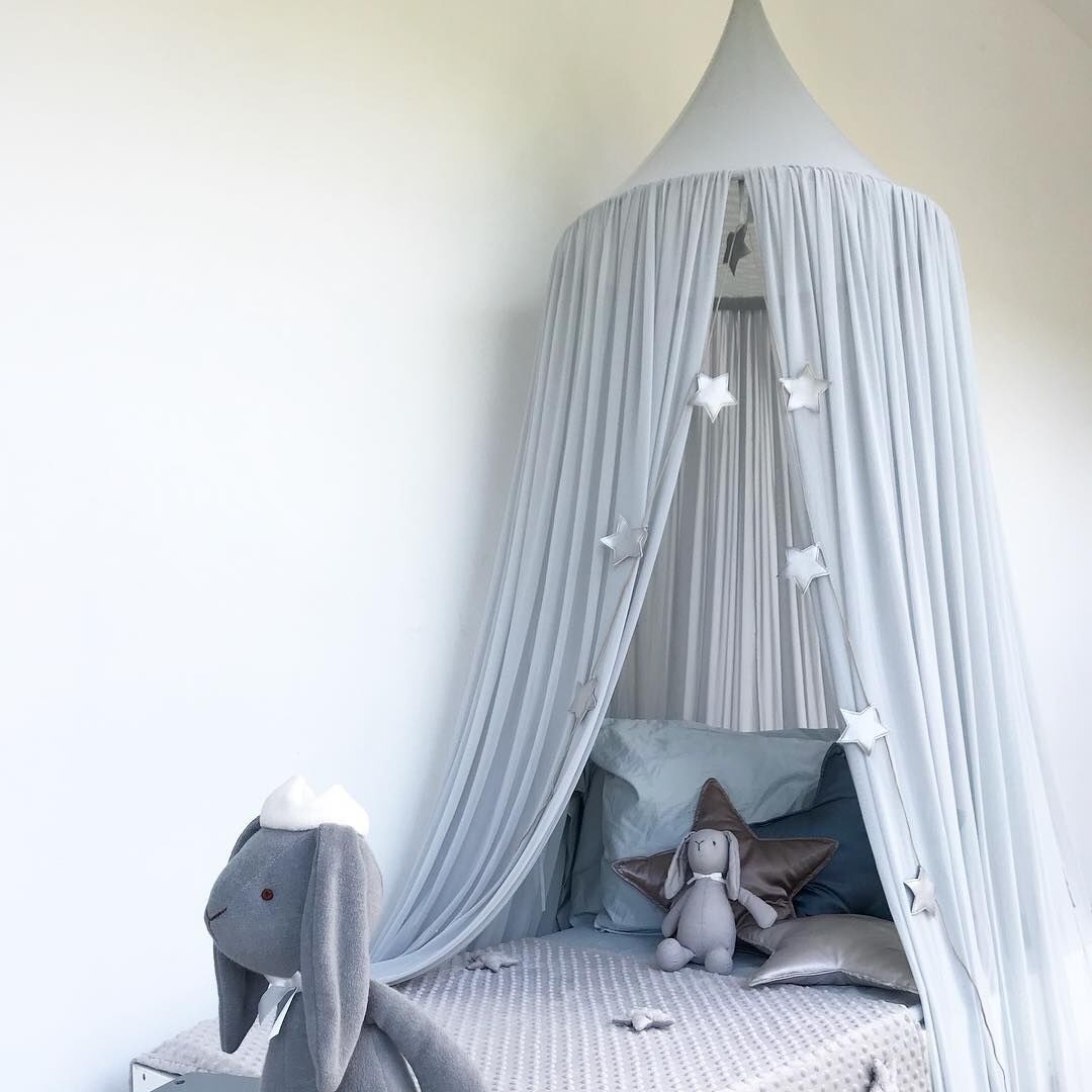 Ins New Nordic Children's Tent Chiffon Baby Mosquito Net Dome Hanging Decorative Bed Net Tent Bed Curtain Cross Border