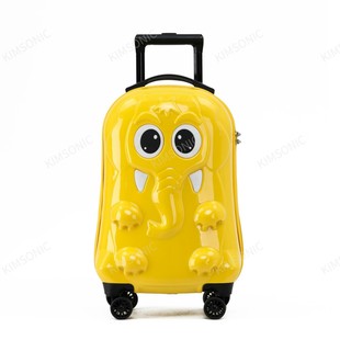 2023 new cartoon elephant children's trolley case two colors can be selected