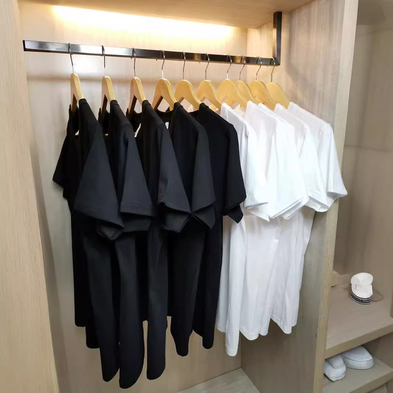 200g Japanese heavy cotton short sleeve T-shirt men's and women's solid color white men's blank shirt tide brand ins wholesale supply