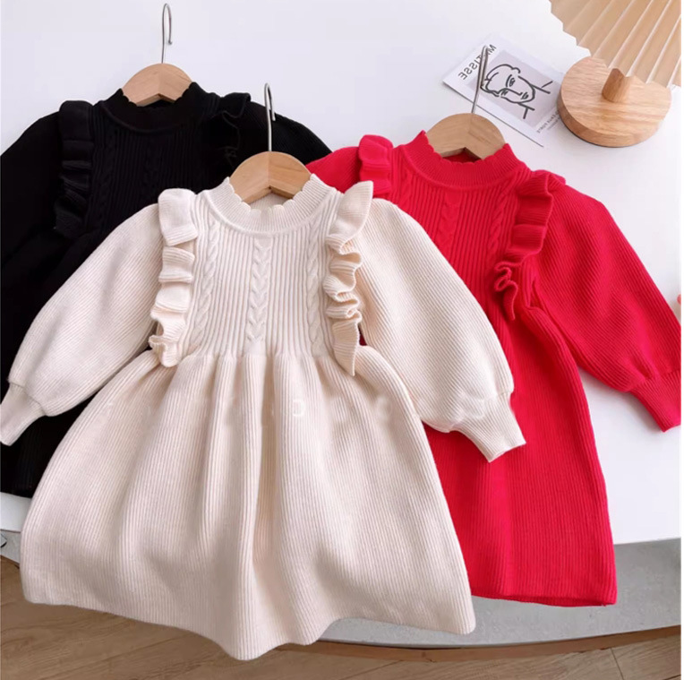 Autumn woolen dress