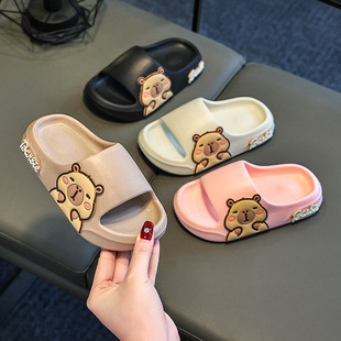 Children's Slippers Home New Bathroom Non-Slip Soft Sole Middle and Big Children's Baby Slippers Children's Shoes