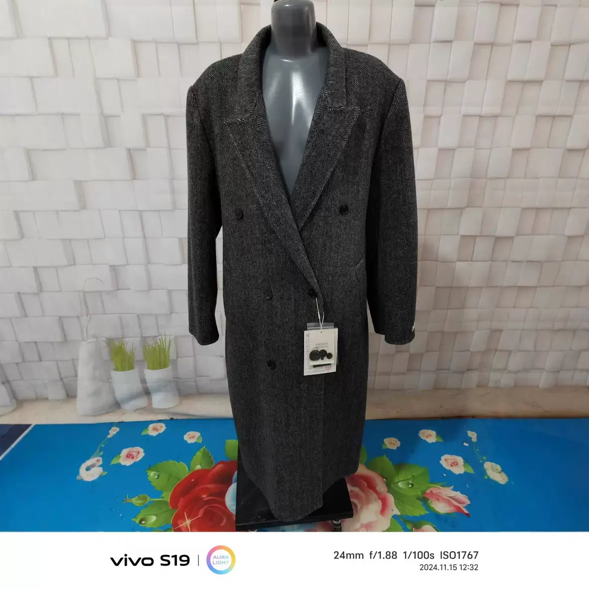 西服领纯手工羊绒羊毛大衣女优雅长袖高端定制高档感翻领轻奢