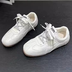 安定したおじさんの靴2025春の運動靴の軽い白い靴の女性の靴の柔らかい底のランニングの板の靴の徳訓の靴の阿甘靴