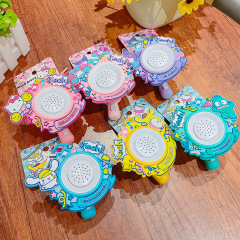 かわいい本物のサンリオ録音スピーカー運動会キーホルダーペンダント漫画サウンドスクールバッグキーチェーンペンダント