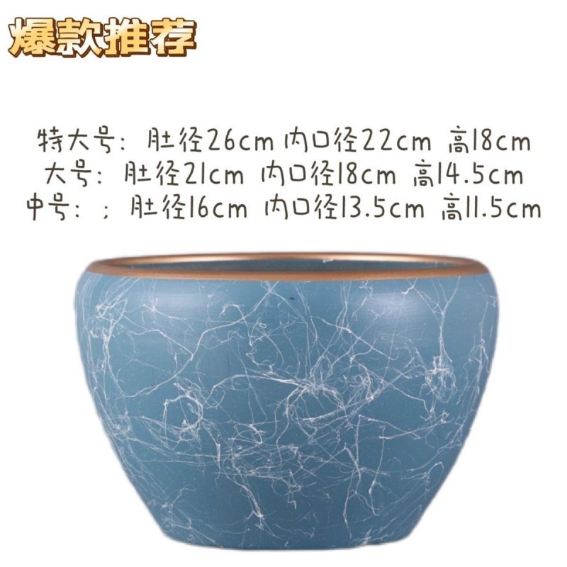 新しいセラミック植木鉢スタイル特大大口径屋内外ラッキーツリーポトスクリエイティブ鉢植え送料無料|undefined