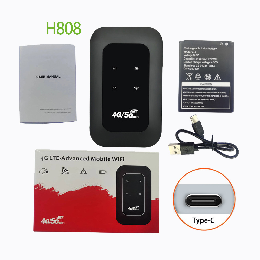 H808 portátil 4G tarjeta inalámbrica portátil móvil wifi150M tarjeta de red ruta todo-Netcom Router