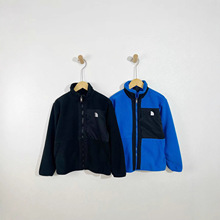 新款儿童摇粒绒外套2025秋冬中大童男女童休闲运动立领夹克外套