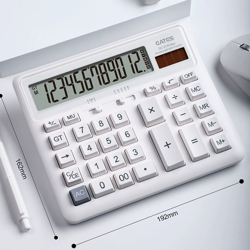 Eda Shi Performance Computor Computer Key 12 -bit large -screen office financial computer bank account for accounting applicable