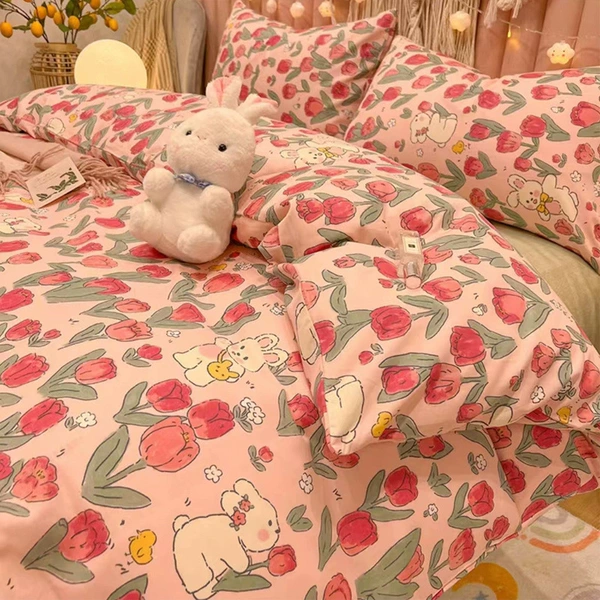 Red Tulip Rabbit-100% complete cotton