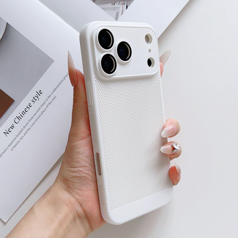 夏季散热适用iPhone17手机壳镜头膜全包苹果16透气网孔新款保护套|undefined