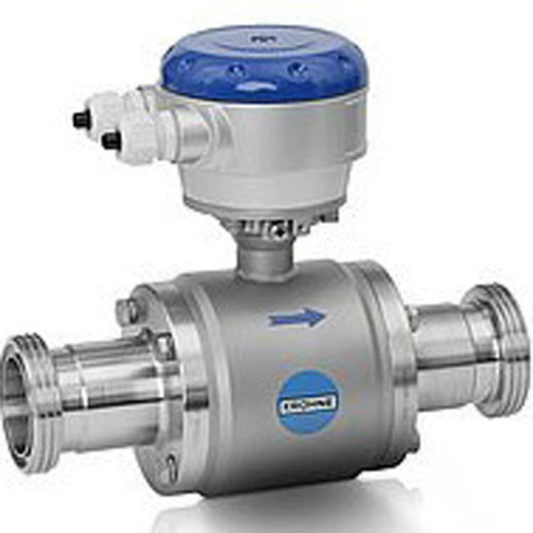 Измерение подачи счетчика-расходомера ОПТИФЛУС6100К соединения струбцины Кёльна электромагнитное санитарное