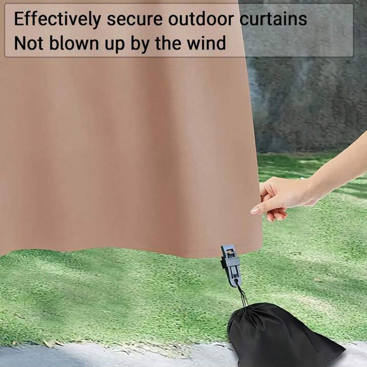 Amazon Cross-Border Heavy-Duty Windproof Outdoor Curtain Weighted Bag Strong Clip Patio Door Curtain Weight Bag Windproof Bag Amazon Cross-Border Heavy-Duty Windproof Outdoor Curtain Weighted Bag Strong Clip Patio Door Curtain Weight Bag Windproof Bag
