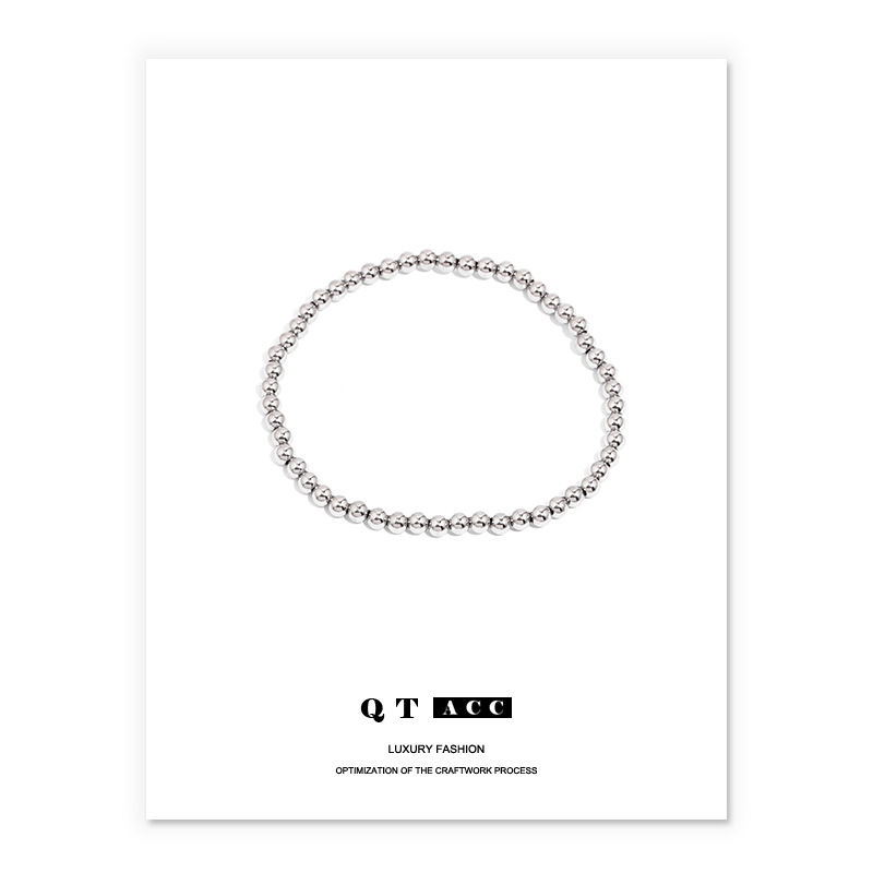 De Acero de titanio de moda fresco hip hop estilo Piedra Natural apilados de perlas de agua dulce natural pulsera textura ins pulsera para hombres y mujeres