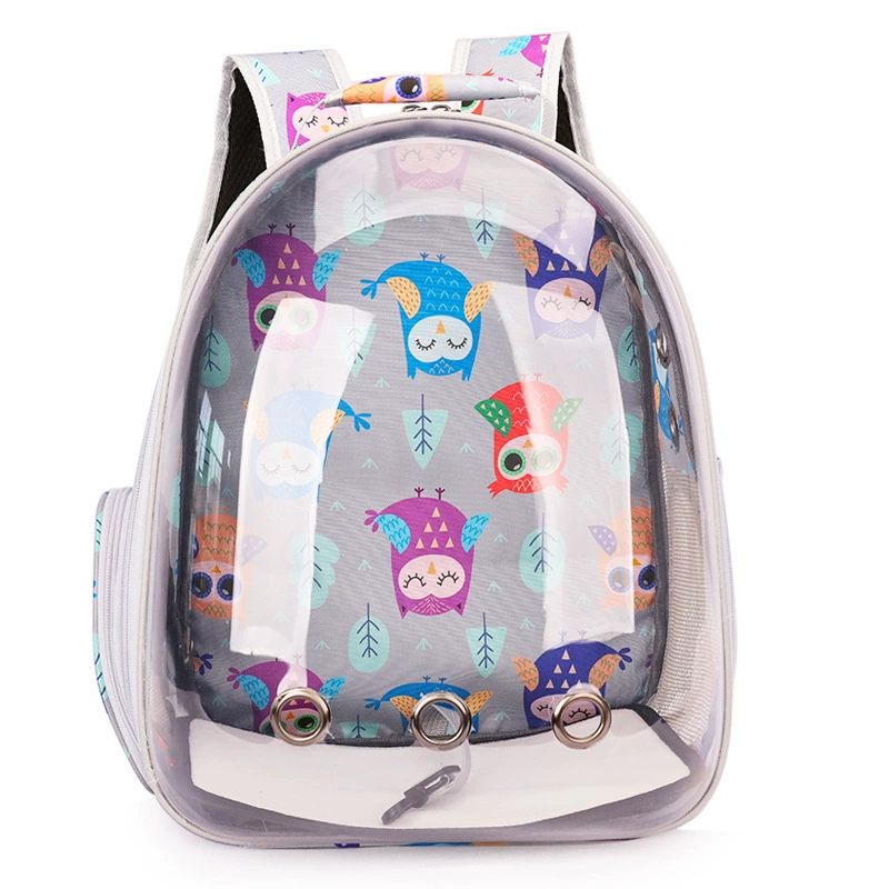 Handheld space backpack, transparent dome design, portable 0.98 kg