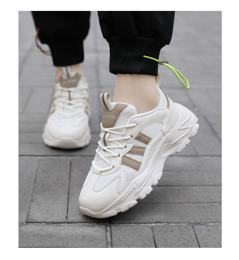 Scarpe da tennis da donna Scarpe da passeggio Scarpe in pelle Scarpe da ginnastica Scarpe da ginnastica sintetiche in mesh facili da pulire_voghion.com