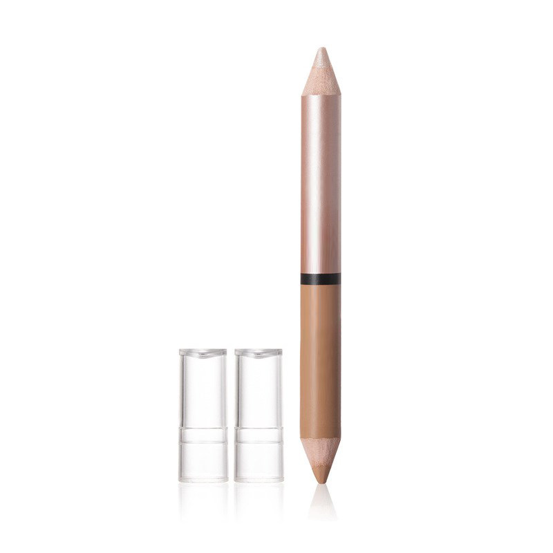 翠黛工厂 高光卧蚕笔眼妆女珠光双头眼影棒卧蝉提亮贴牌定制oem