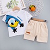 Summer children's sleeves, cartoon set for leisure suitable for men and women, season 2021, children's clothing