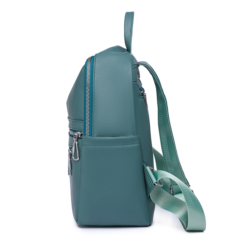 Bolsos para mujer 2023 nueva mochila de cuero suave casual para mujer moda simple retro mochila de viaje mochila escolar al por mayor