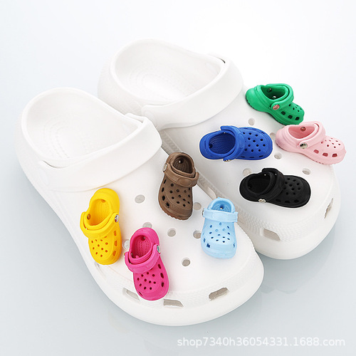 Cross hole shoe buckle accessory 3D shoe flower DIY cute mini funny shoe buckle cross hole shoe flower for international shipping