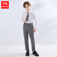 儿童西装套装帅气英伦风花童礼服男童小西服中大童男孩钢琴演出服