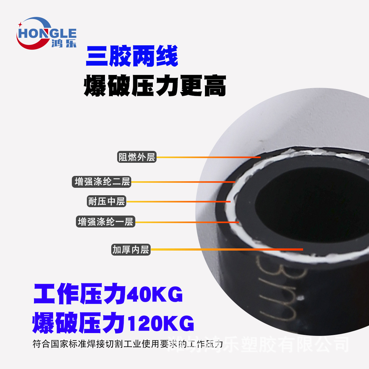 厂家供应三胶两线高压风炮管抗老化工业厂矿用空压机耐磨防爆气管