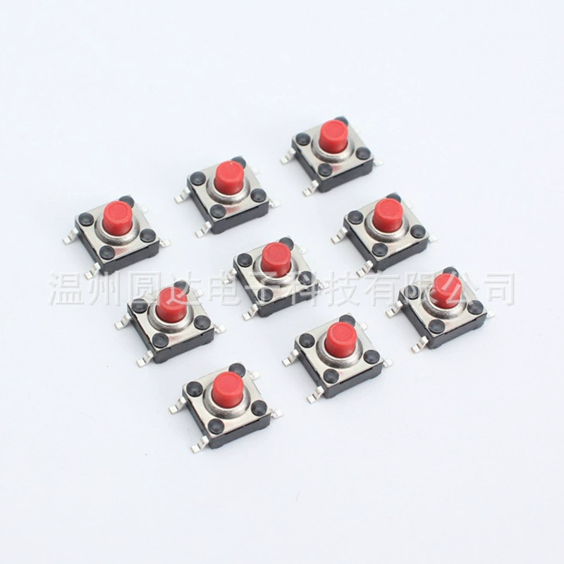 Touch switch 6×6 waterproof, deep-pull cover switch, waterproof switch, manufacturer supplies 6*6 switch
