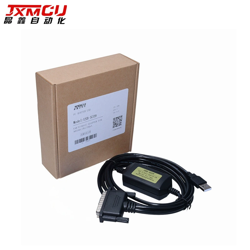 USB-SC09 Mitsubishi PLC programming cable fx2n, 1n fx3u A1S PLC download line jxmcu