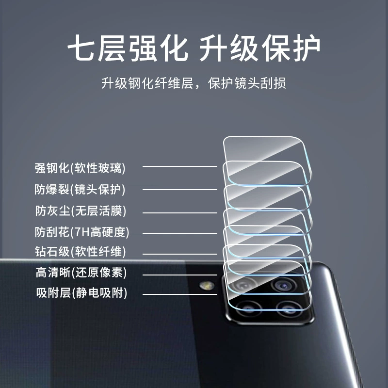 Samsung, совместимый объектив, стеклянная защитная пленка для телефона, A42, S21
