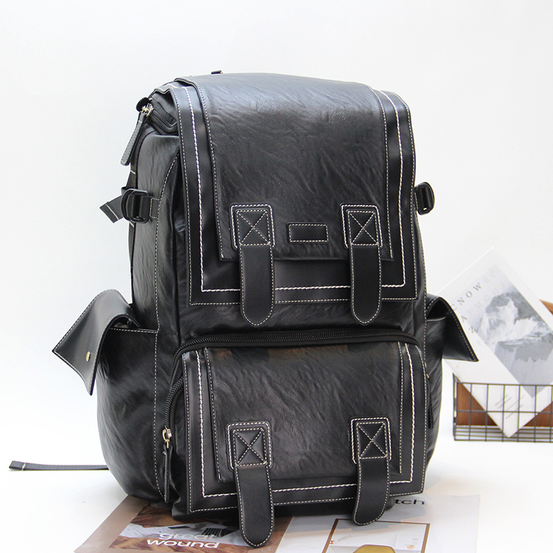 Korean Style Men's Backpack, Business Casual Computer Bag, Korean Style Student School Bag, Large Capacity Travel Mountaineering Backpack