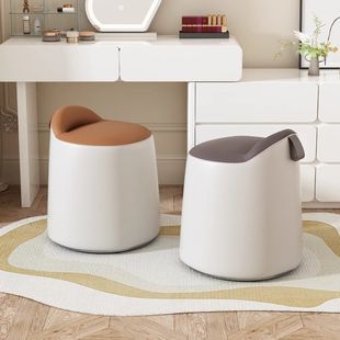 Dressing Table Stool Modern Light Luxury Home Rotating Makeup Stool Girls Bedroom Dressing Stool Simple Computer Chair Round Stool