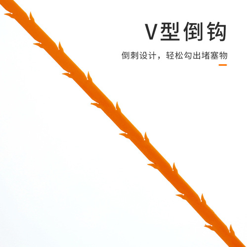 Home kitchen toilet pipe sink hair hair cleaner through sewer tool hand toilet dredge
