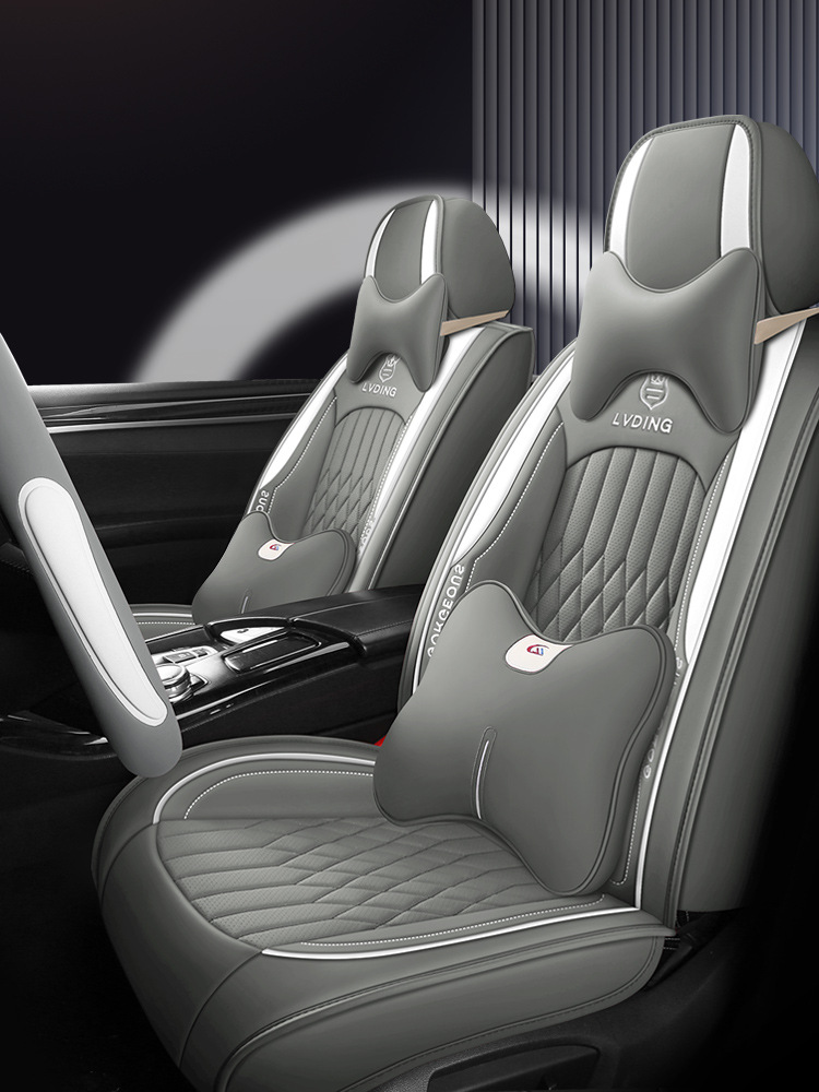 Cross-border Amazon full leather car cushion 3D three-dimensional all-inclusive universal cushion