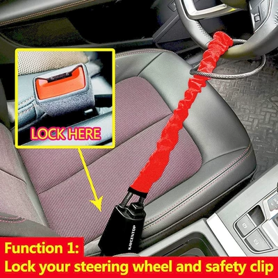 Cable Lock, Steel Wire — Car lock
