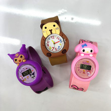 卡皮巴拉现货卡通动漫儿童手表幼儿园小学生啪啪圈电子儿童节礼品